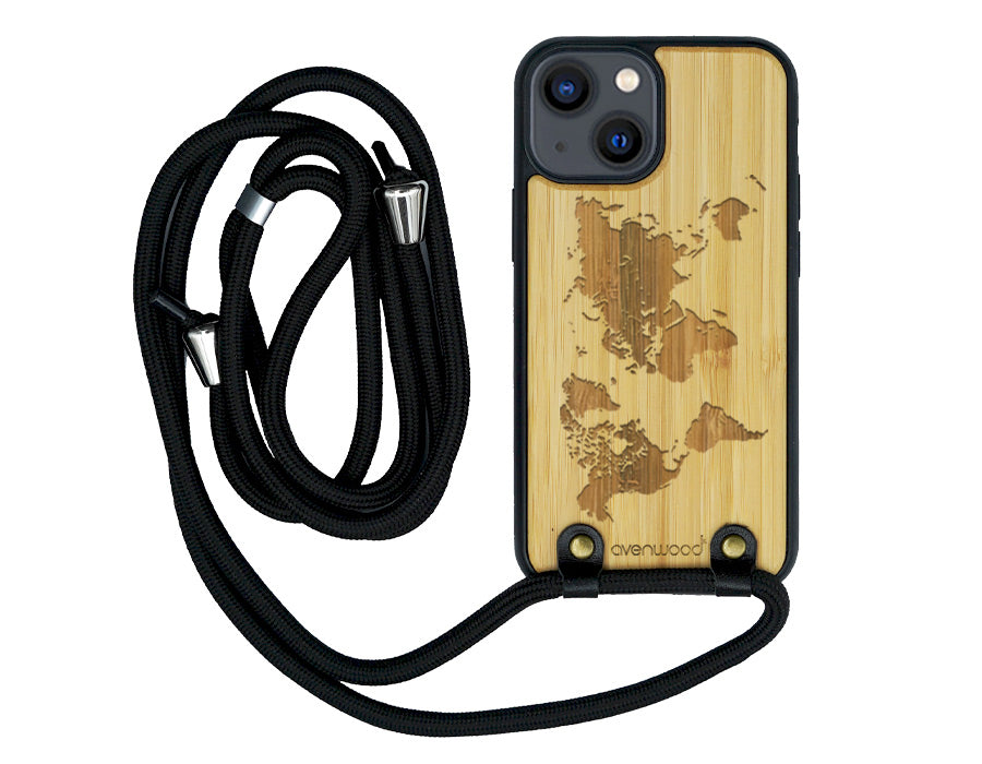 Étui à sangle WORLD pour iPhone 13 Mini